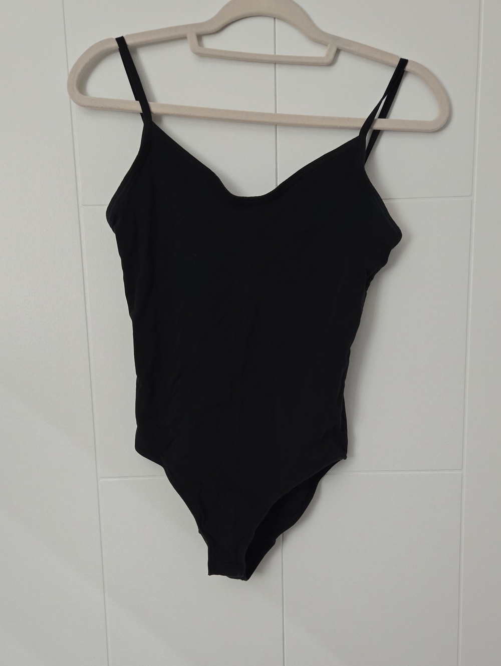 Everlane Black Cotton Bodysuit